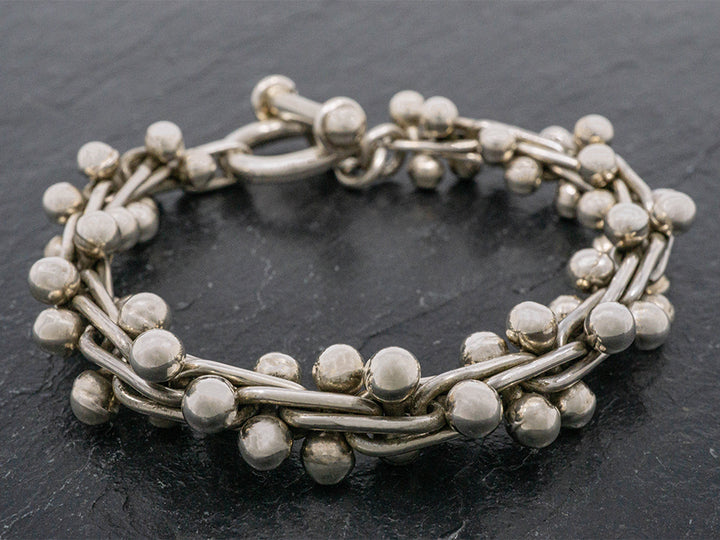 Large Sterling Silver Spratling Bracelet