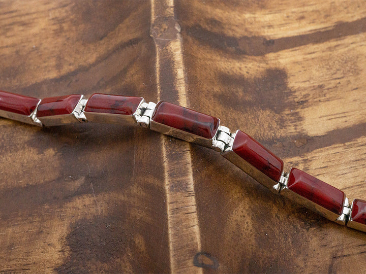 Red Jasper Rectangles Bracelet