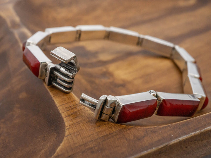 Red Jasper Rectangles Bracelet