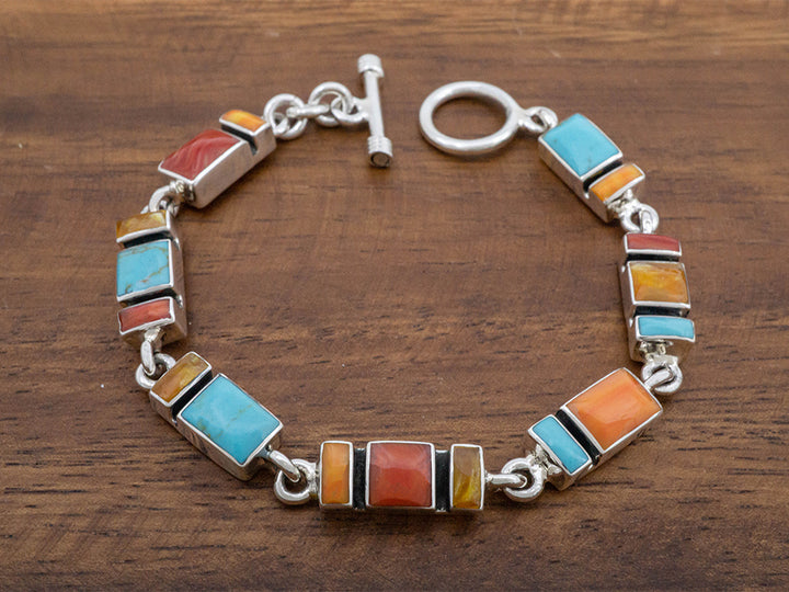 Tejano Mosaic Links Bracelet