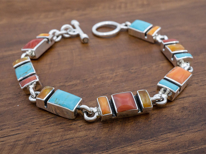 Tejano Mosaic Links Bracelet