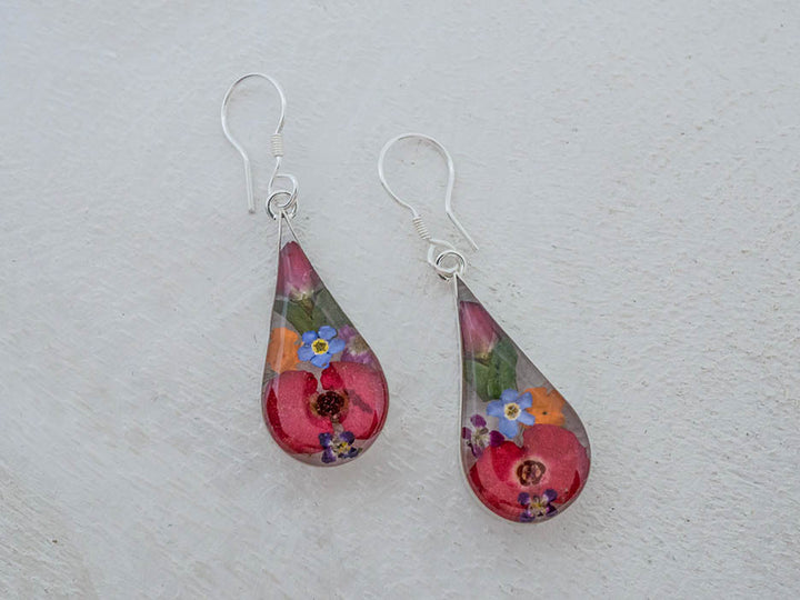 Primavera Earring, Medium Teardrop on Hook