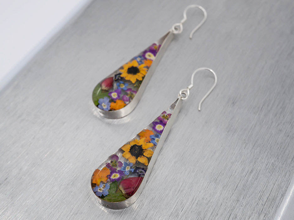 Primavera Earring, Large Teardrop on Hook