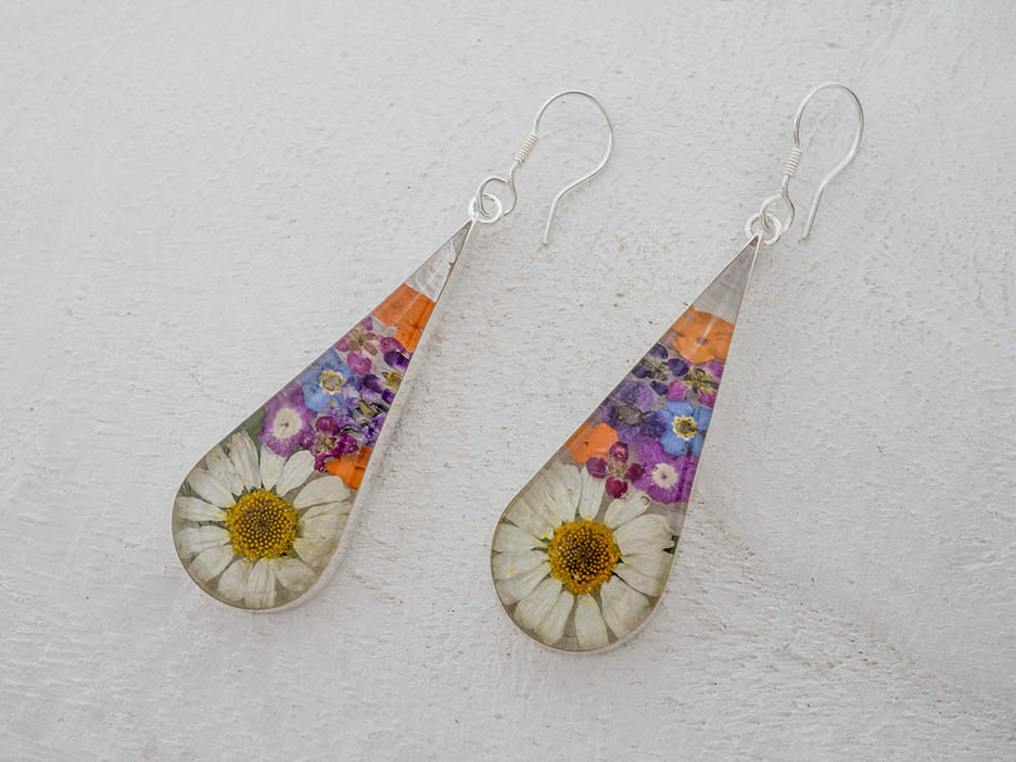 Primavera Earring, Large Teardrop on Hook