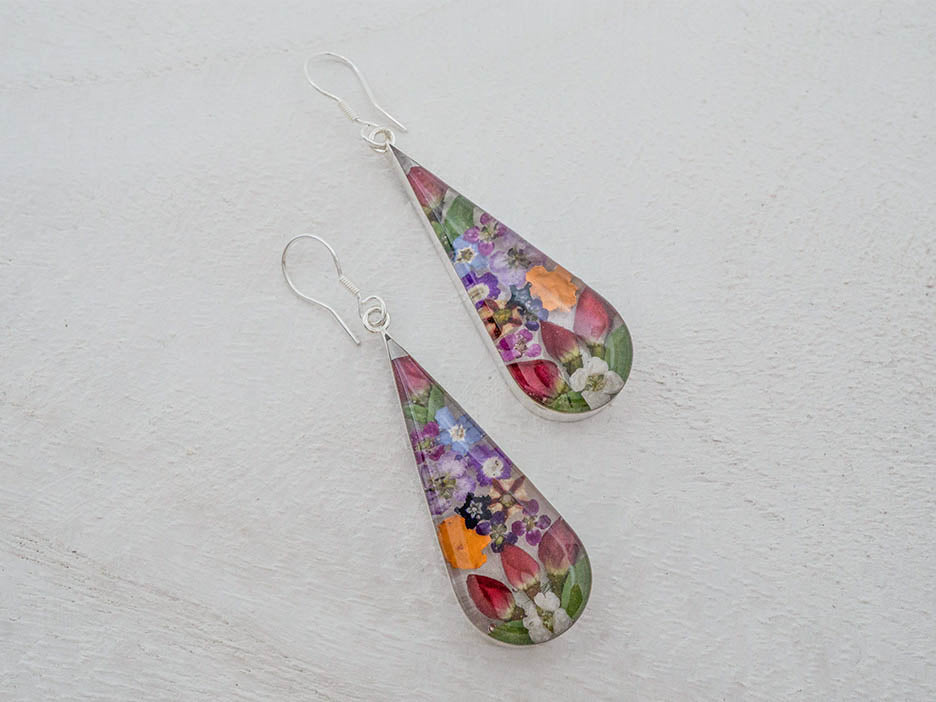 Primavera Earring, Large Teardrop on Hook