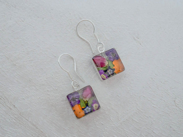 Primavera Earring, Small Square on Hook