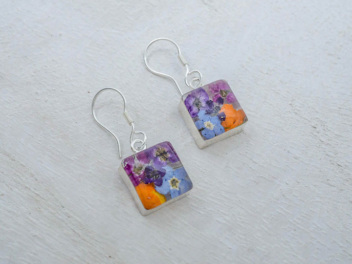 Primavera Earring, Small Square on Hook