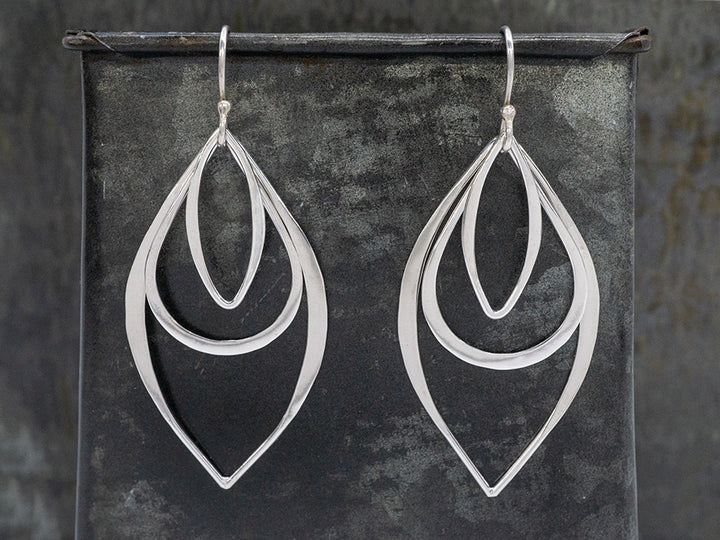 Triple Marquise Earring on Hook