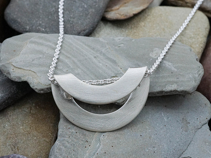 Folded Disc Necklace