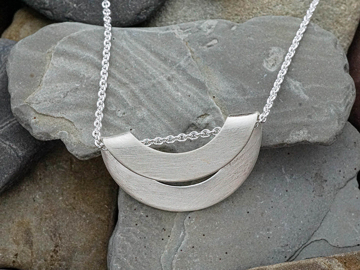 Folded Disc Necklace