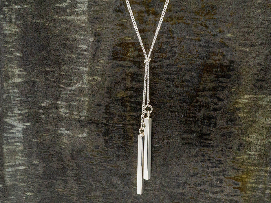 Double Pendulum Lariat Necklace
