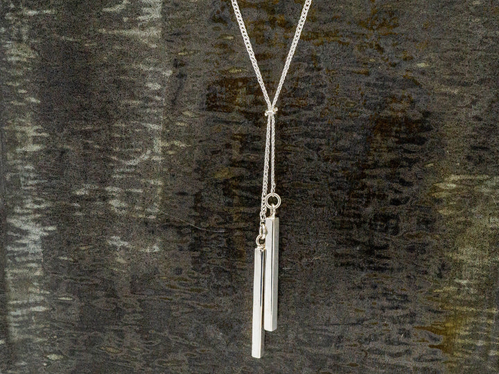 Double Pendulum Lariat Necklace