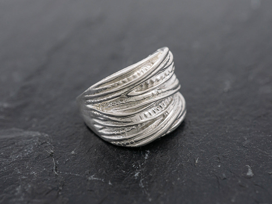 Wide Braided Ring – Corazon Sterling Silver from Taxco