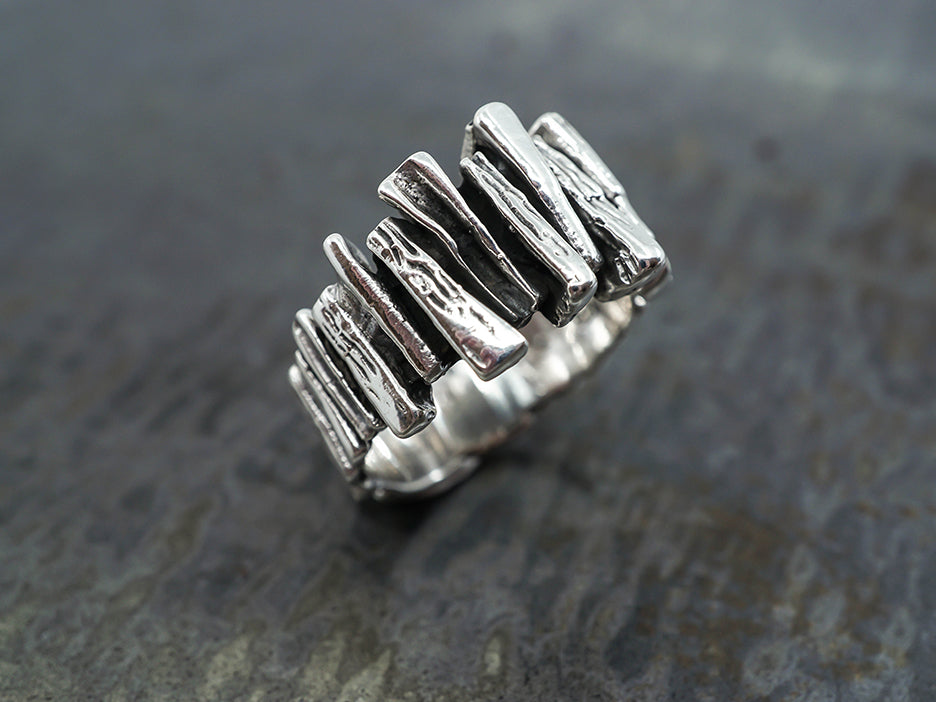 Textured Branches Ring