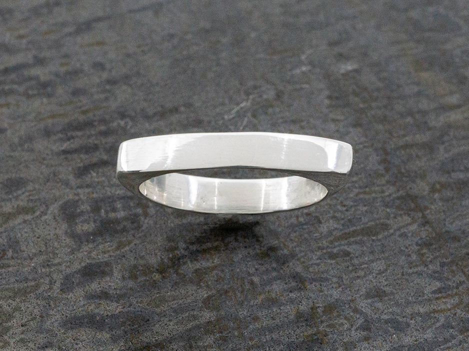 Triple Texture Stacking Ring