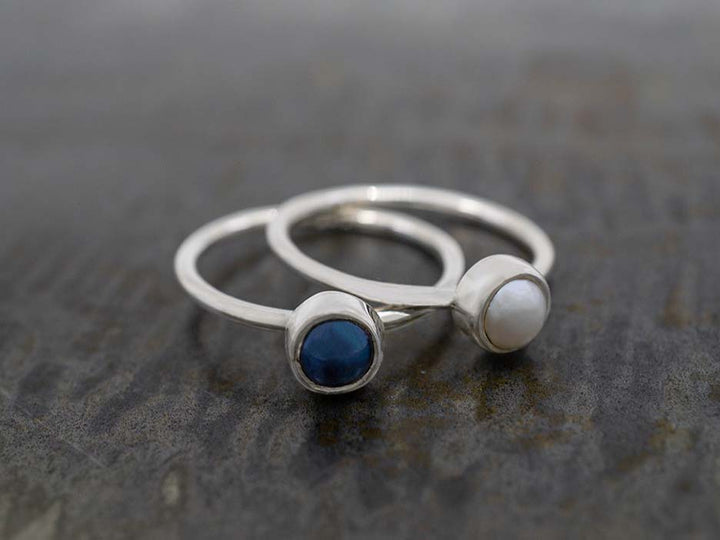 Petite White Pearl Ring