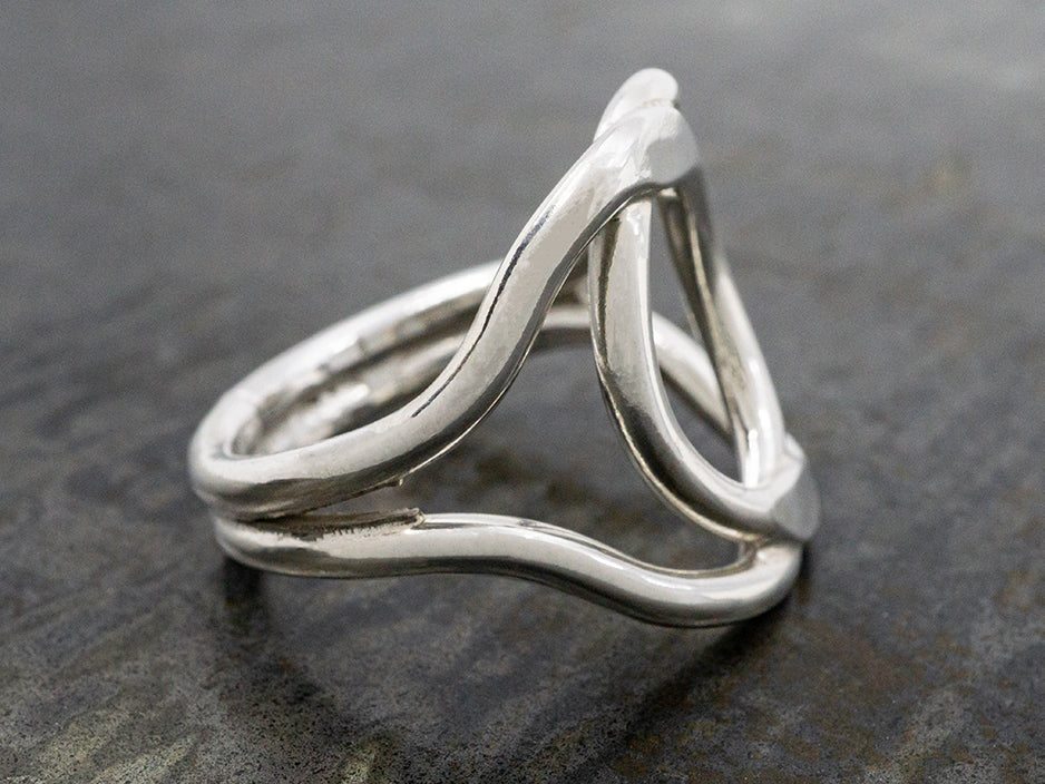 Sterling Silver Open Oval Ring