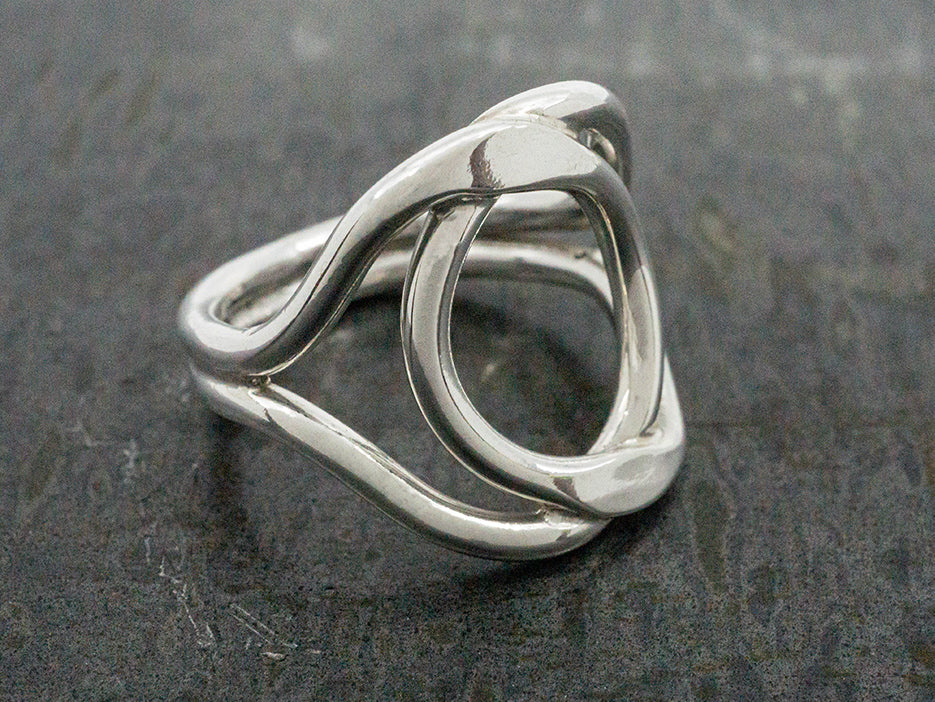 Sterling Silver Open Oval Ring