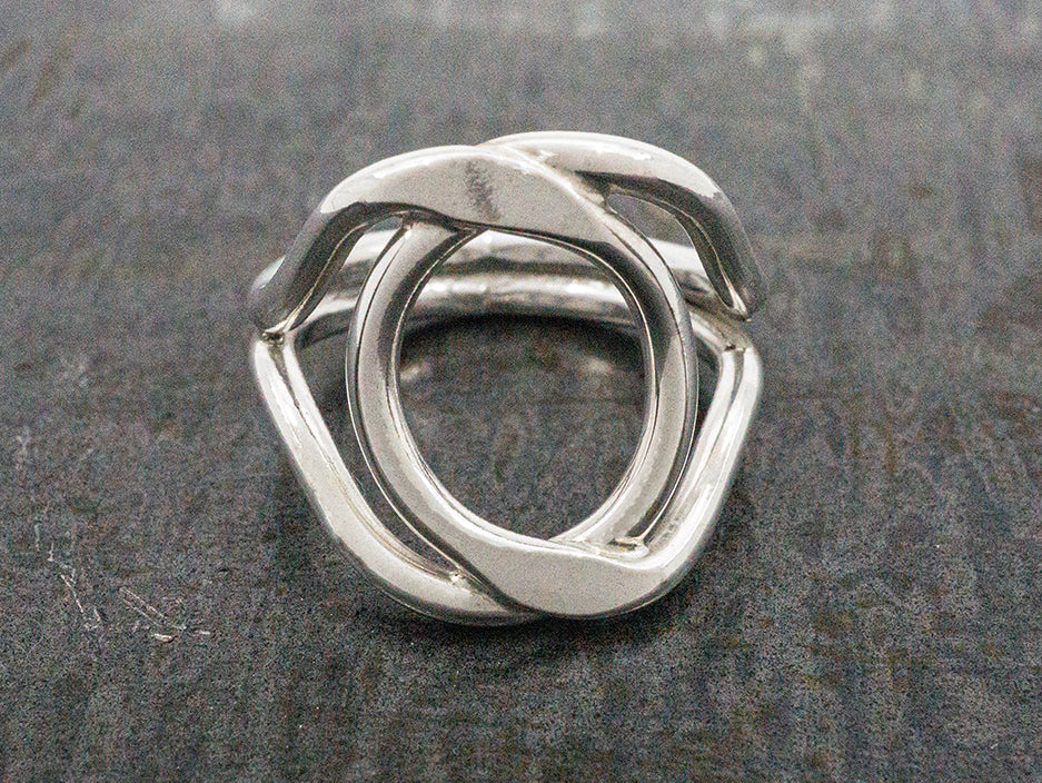 Sterling Silver Open Oval Ring