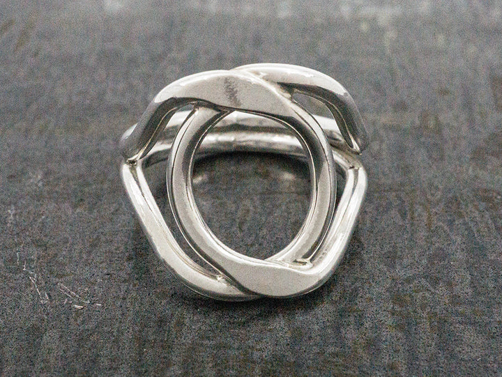 Sterling Silver Open Oval Ring