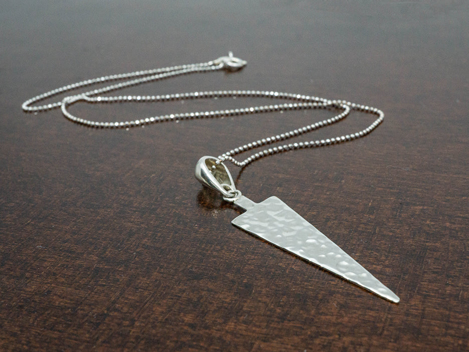 Hammered Arrowhead Pendant