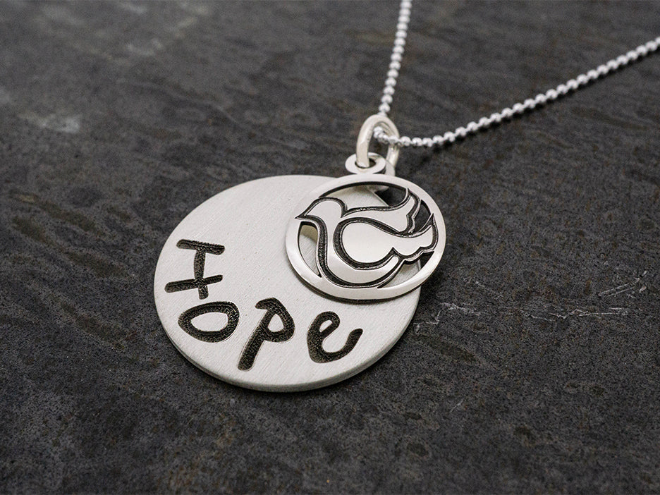 Sterling Silver Hope Pendant