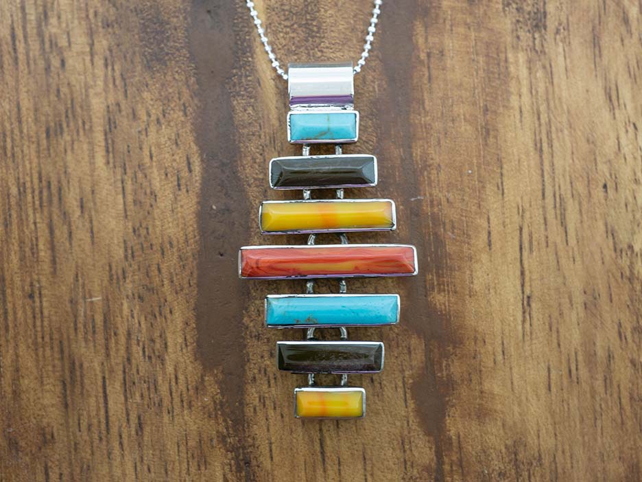 Stacked Tejano Bars Pendant