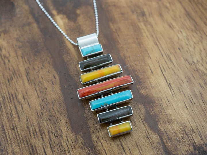 Stacked Tejano Bars Pendant