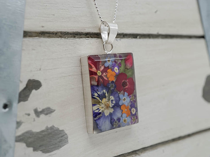 Primavera Necklace, Large Rectangle