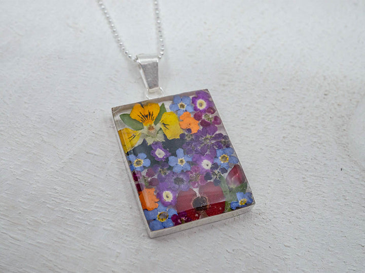 Primavera Necklace, Large Rectangle