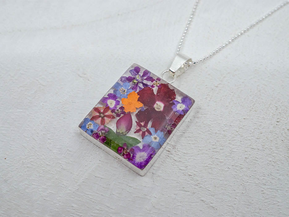 Primavera Necklace, Large Rectangle