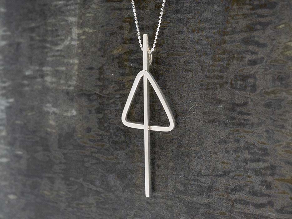 Pierced Triangle Pendant