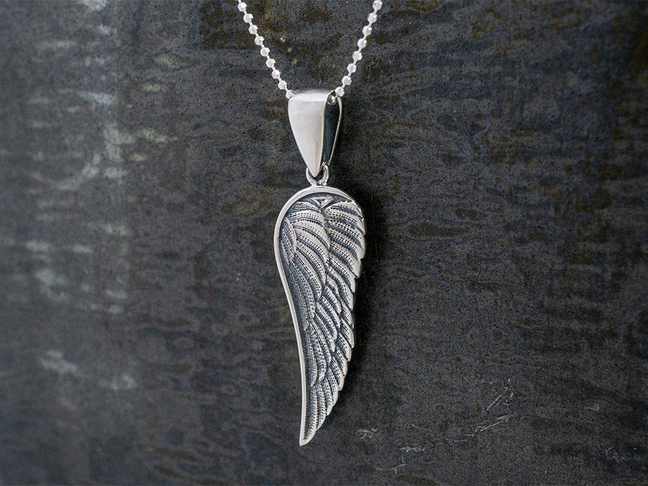 Single Angel Wing Pendant