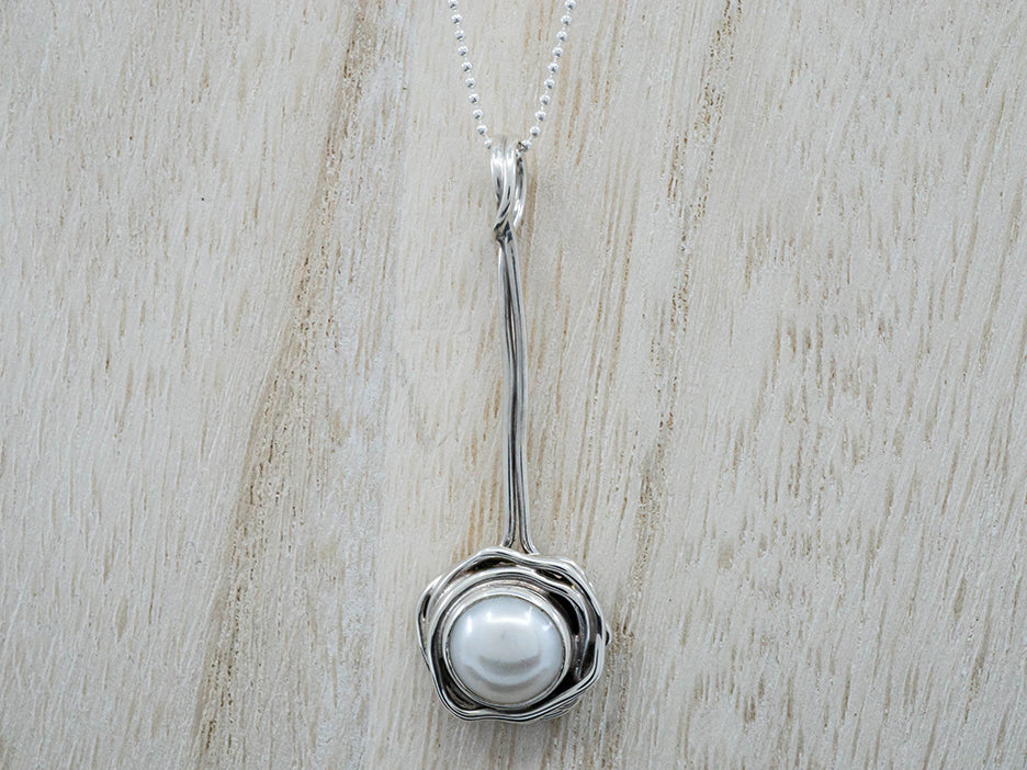 Pearl on Stem Pendant