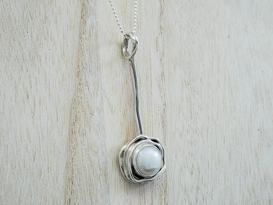 Pearl on Stem Pendant